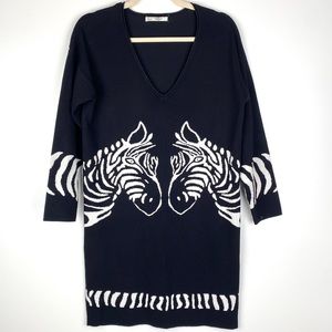 Grifflin PARIS Knit Zebra Dress